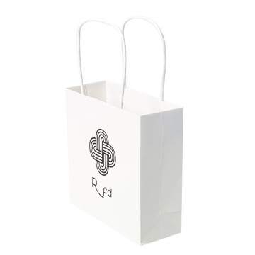 Simple Design Skincare Black White Paper Bag Packaging